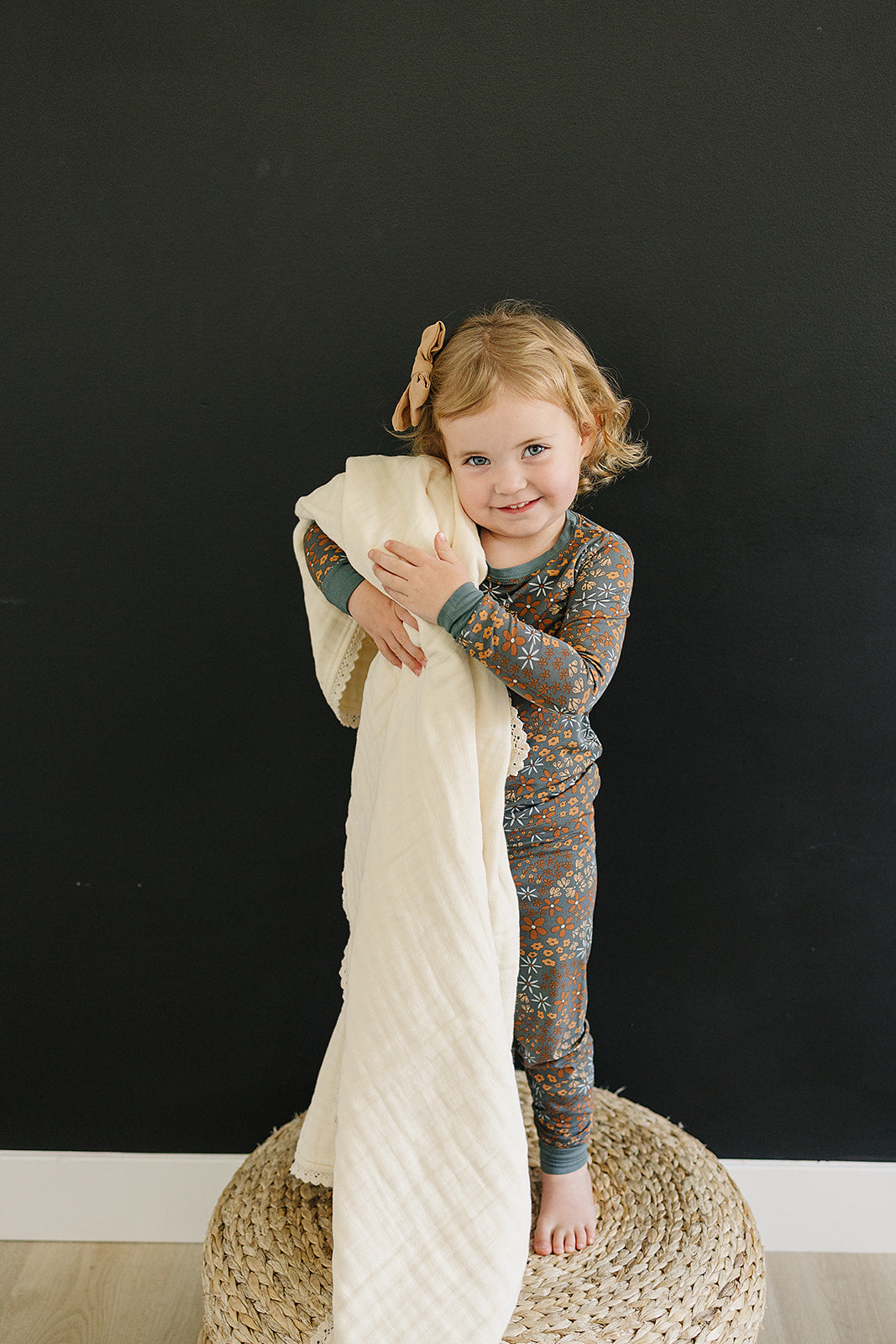 Cream Lace Muslin Quilt - HoneyBug 