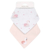 French Swan 2 Pk Bib Set - HoneyBug 