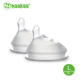 Haakaa Gen 3 Silicone Orthodontic Anti-Colic Nipple 2 PK - HoneyBug 