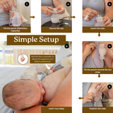 Haakaa Supplemental Feeding Tube & Pouch Set - HoneyBug 