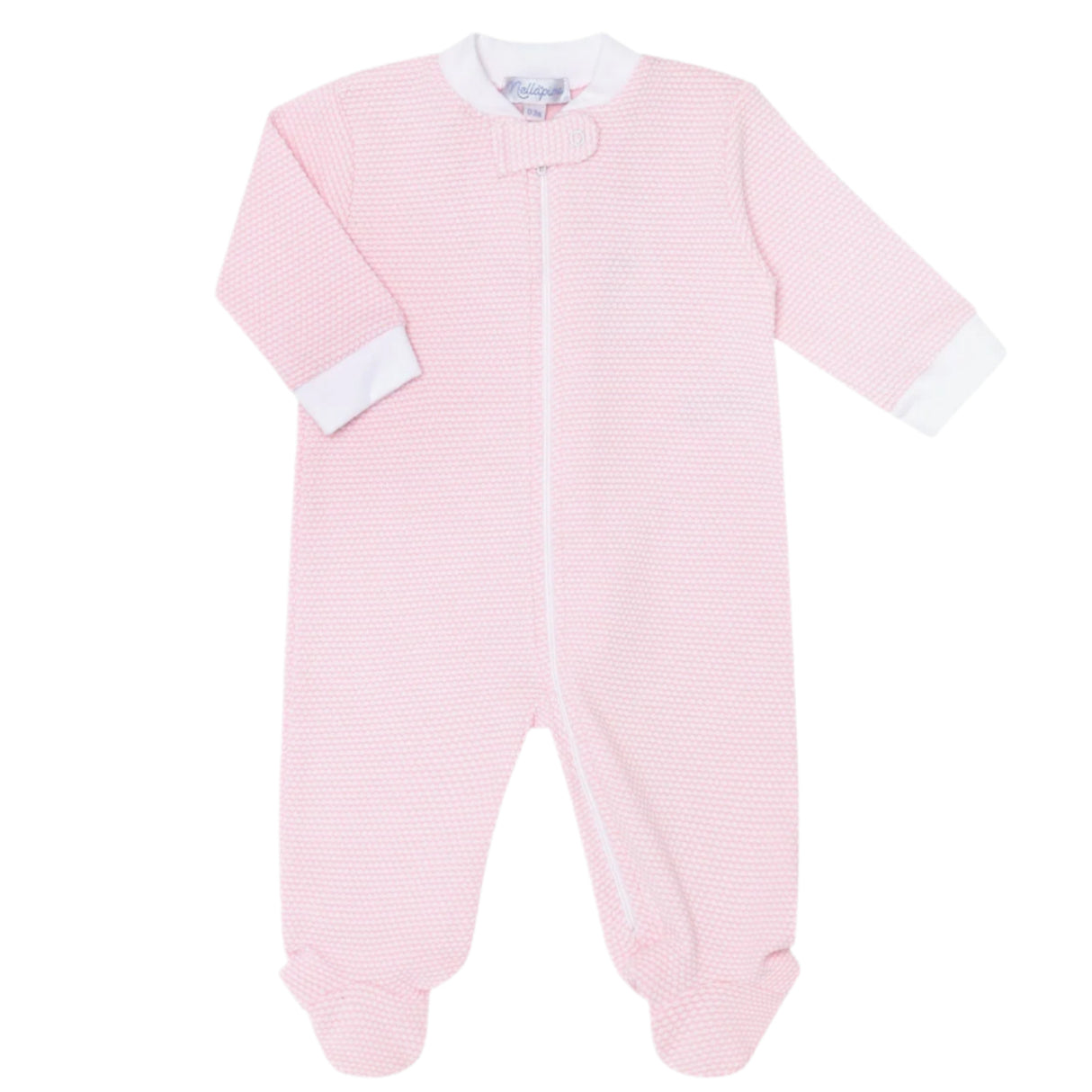 Pink Bubble Zipper Footie - HoneyBug 