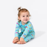 Baby Shark Bamboo Convertible Footie - HoneyBug 
