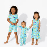 Baby Shark Bamboo Kids Pajama Short Set - HoneyBug 