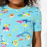 Baby Shark Bamboo Kids Pajama Short Set - HoneyBug 