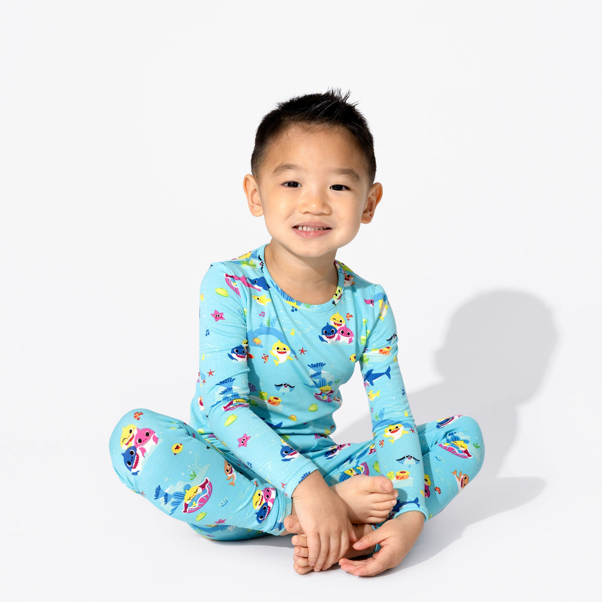 Baby Shark Bamboo Kids Pajamas - HoneyBug 