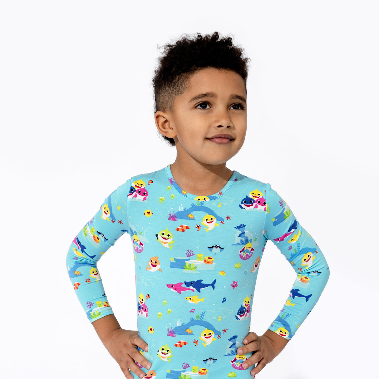 Baby Shark Bamboo Kids Pajamas - HoneyBug 