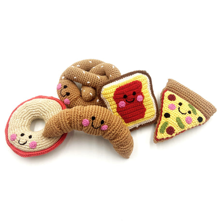 Pretend Play Food Rattle - Jammy Toast - HoneyBug 