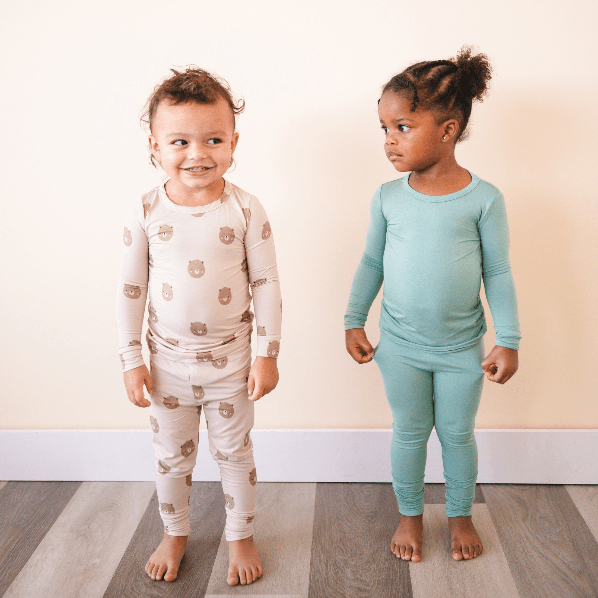 Bamboo 2-Piece Set - Bear - HoneyBug 