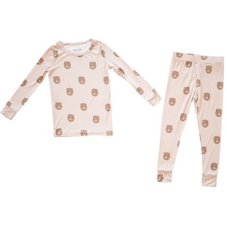 Bamboo 2-Piece Set - Bear - HoneyBug 