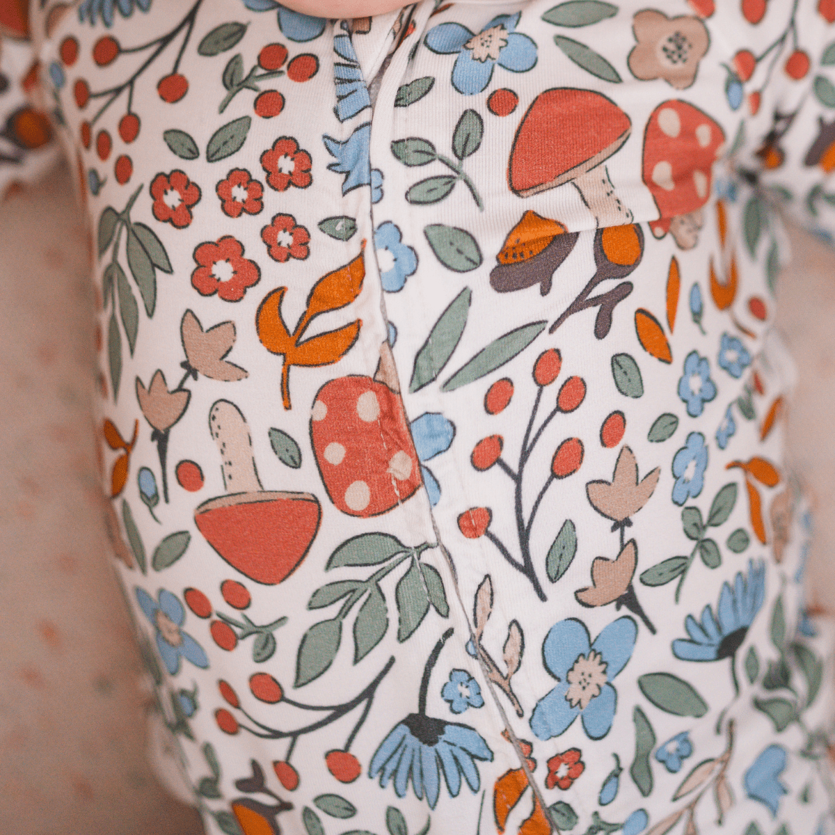 Bamboo 2-Way Convertible Zip Romper - Fall Floral - HoneyBug 