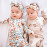 Bamboo 2-Way Convertible Zip Romper - Teddy - HoneyBug 