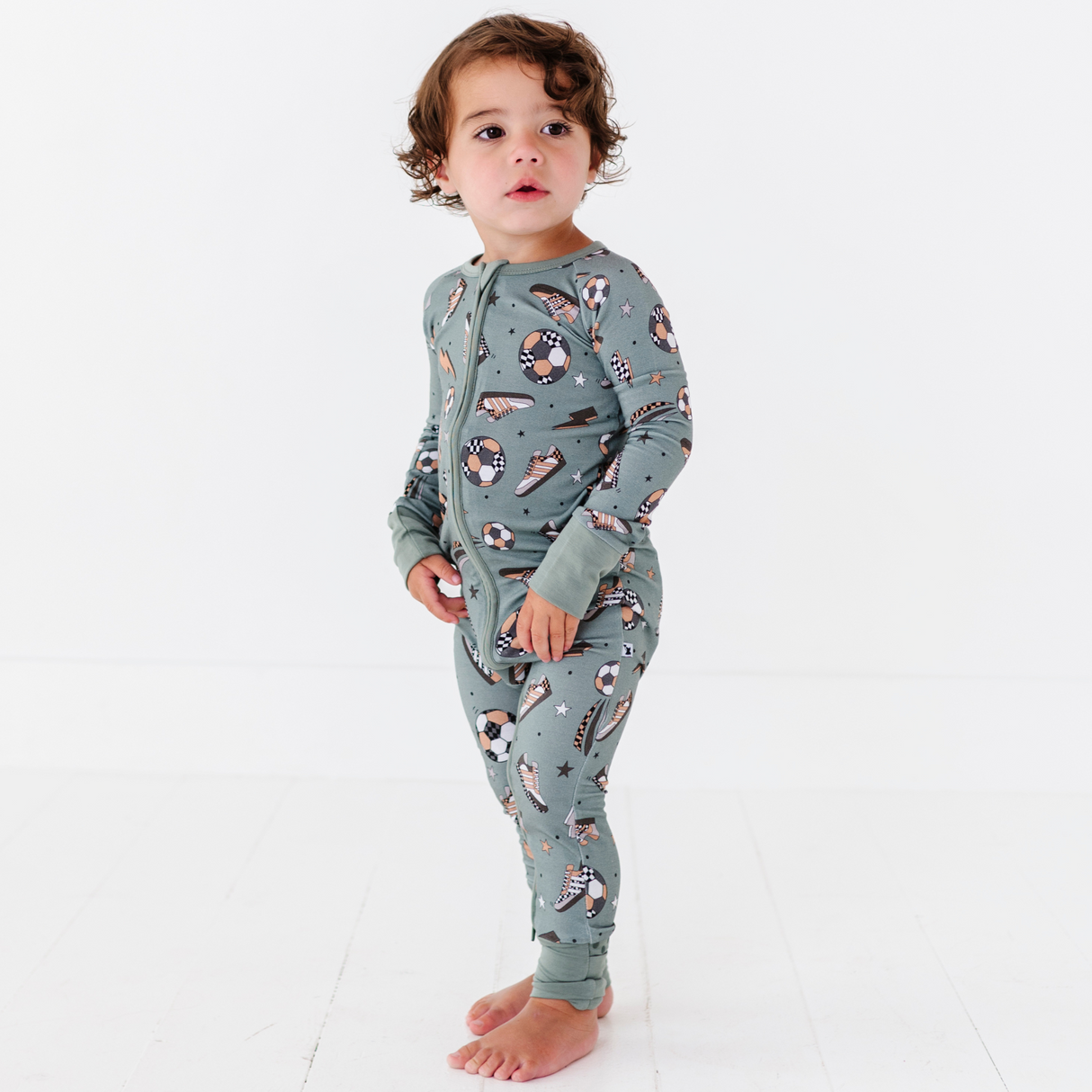 Goal Hard or Go Home Convertible Footies - HoneyBug 
