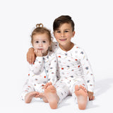 Baseball Bamboo Kids Pajamas - HoneyBug 