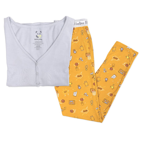 Basketball Bamboo Women's Pajama Set - HoneyBug 
