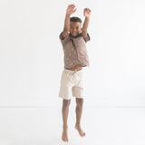 Pull On Straight Shorts | Ecru - HoneyBug 