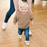 Birch Knotted Bow Baby Shoe - HoneyBug 