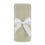 Sealy Baby Knit Blanket - Dusty Olive - HoneyBug 
