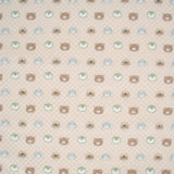 Sealy Baby Printed Knit Blanket - Beige Animal Faces - HoneyBug 