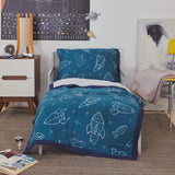 Cotton Muslin Toddler Comforter - Blast Off - HoneyBug 