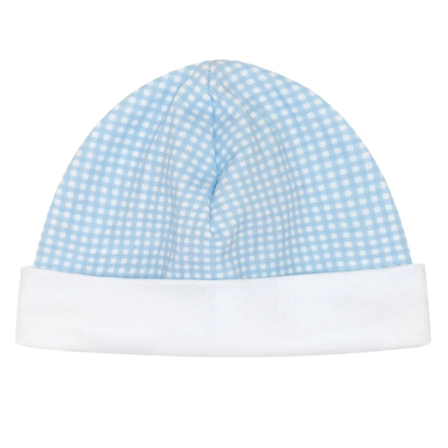 Blue Gingham Baby Hat - HoneyBug 
