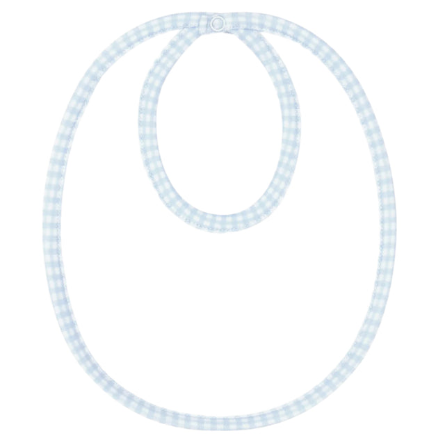 Blue Gingham Bib - HoneyBug 
