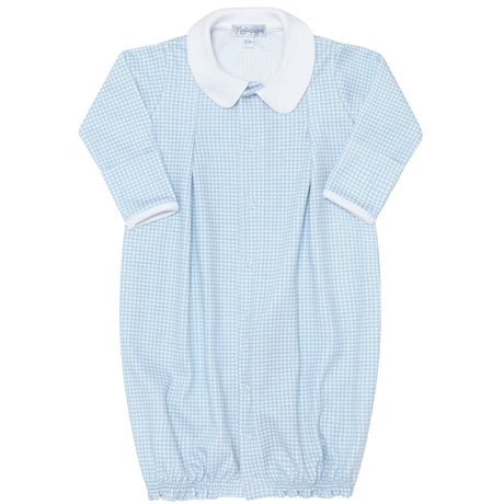 Blue Gingham Converter Gown - HoneyBug 
