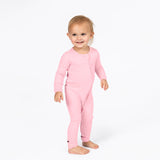 Blush Pink Bamboo Convertible Footie - HoneyBug 