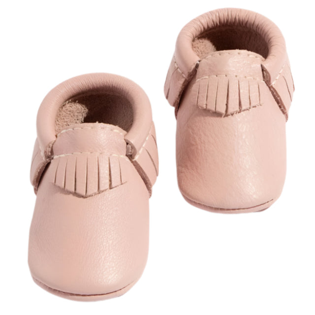 Blush Moccasin Baby Shoe - HoneyBug 