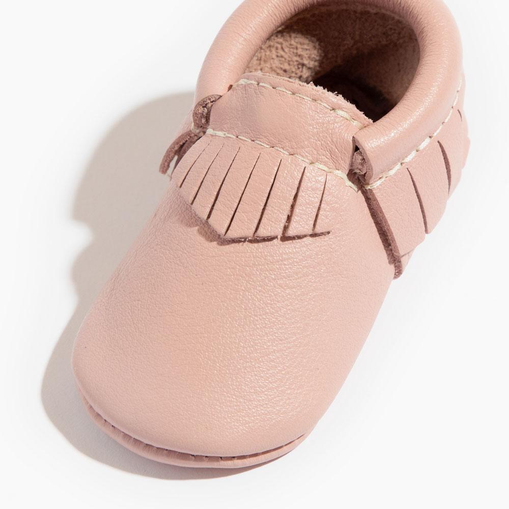 Blush Moccasin Baby Shoe - HoneyBug 