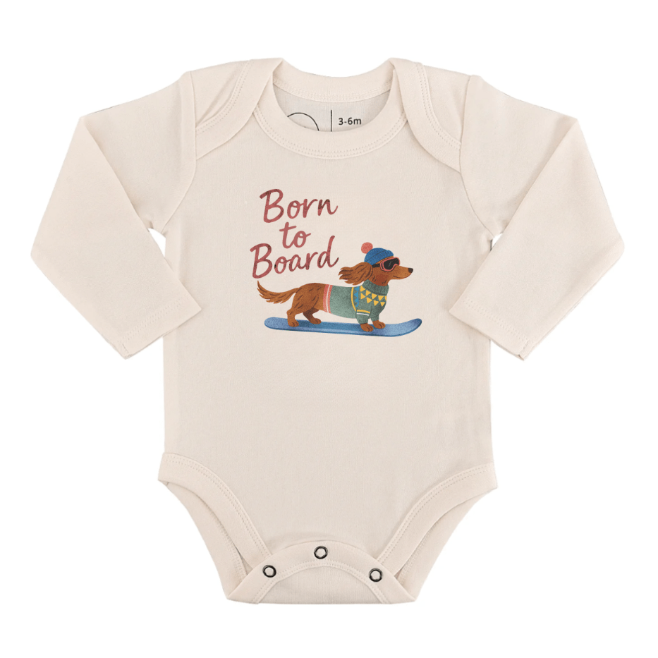 long sleeve graphic bodysuit | born to board