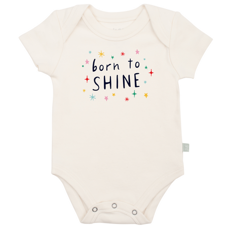graphic bodysuit | born to shine - HoneyBug 