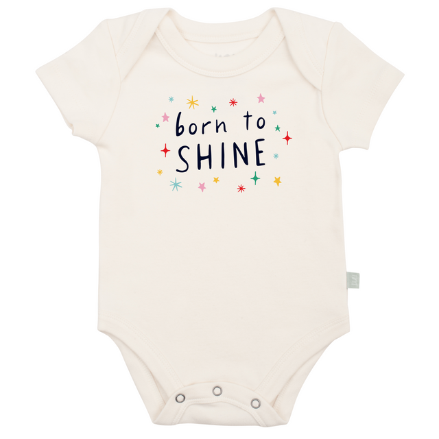 graphic bodysuit | born to shine - HoneyBug 