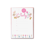 Garden Birthday Party Invitations - HoneyBug 