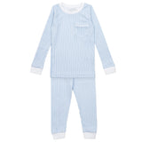 Bradford Boys’ Pima Cotton Pajama Pant Set - Classic Stripe - HoneyBug 