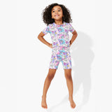 Comic Purple Bamboo Kids Pajama Short Set - HoneyBug 