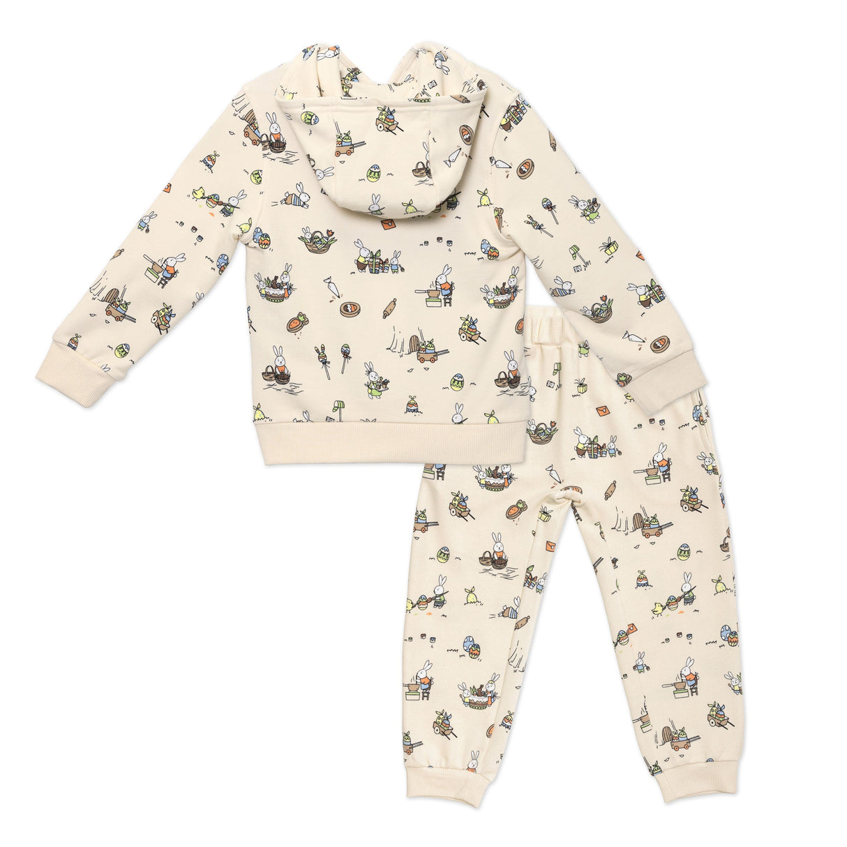 Bunny Workshop French Terry Kids Daywear Jogger Set - HoneyBug 