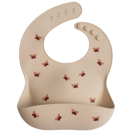 Silicone Baby Bib - Butterflies - HoneyBug 