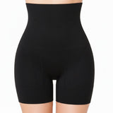 High-Waist Tummy Control Flat-Hem Shorts