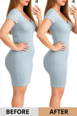 High-Waist Tummy Control Flat-Hem Shorts