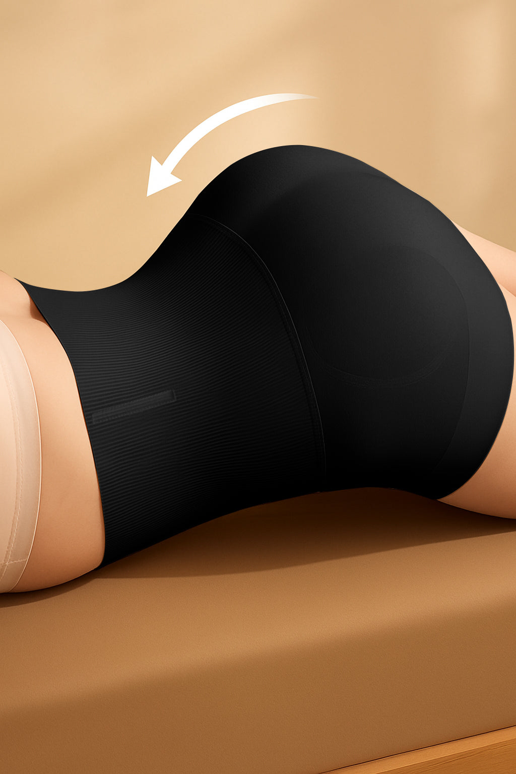 High-Waist Tummy Control Flat-Hem Shorts