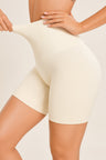 High-Waist Tummy Control Flat-Hem Shorts