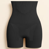 High-Waist Tummy Control Flat-Hem Shorts