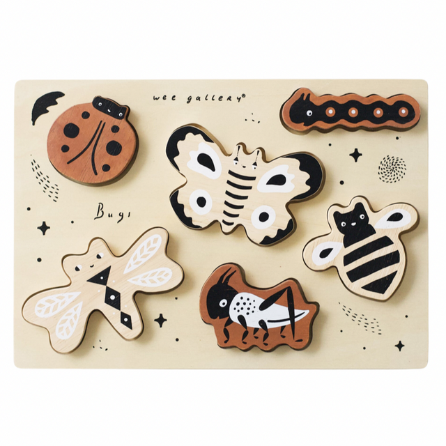 Wooden Tray Puzzle - Bugs - HoneyBug 