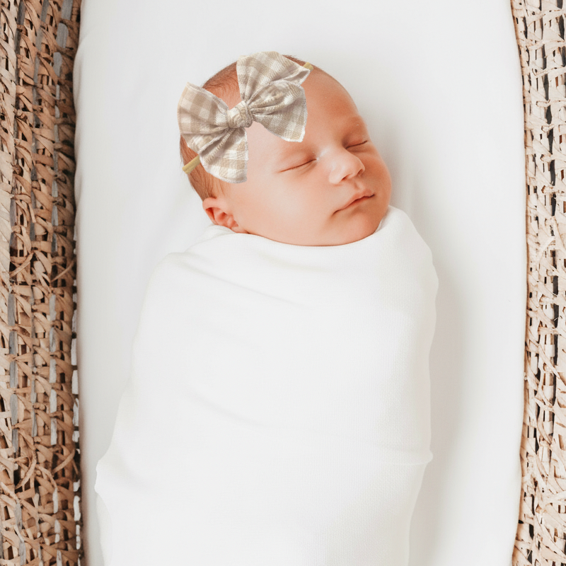 Sailor Bow Baby Girl Nylon Headband Bow Clips