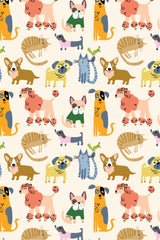 Long Sleeve Pajama Set - Cats + Dogs - HoneyBug 