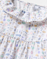 Kid's Twill Scarlett Nightgown in Baking Spirits Bright - HoneyBug 