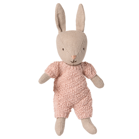 Rabbit, Micro - Sand - Rose Knitted Suit - HoneyBug 