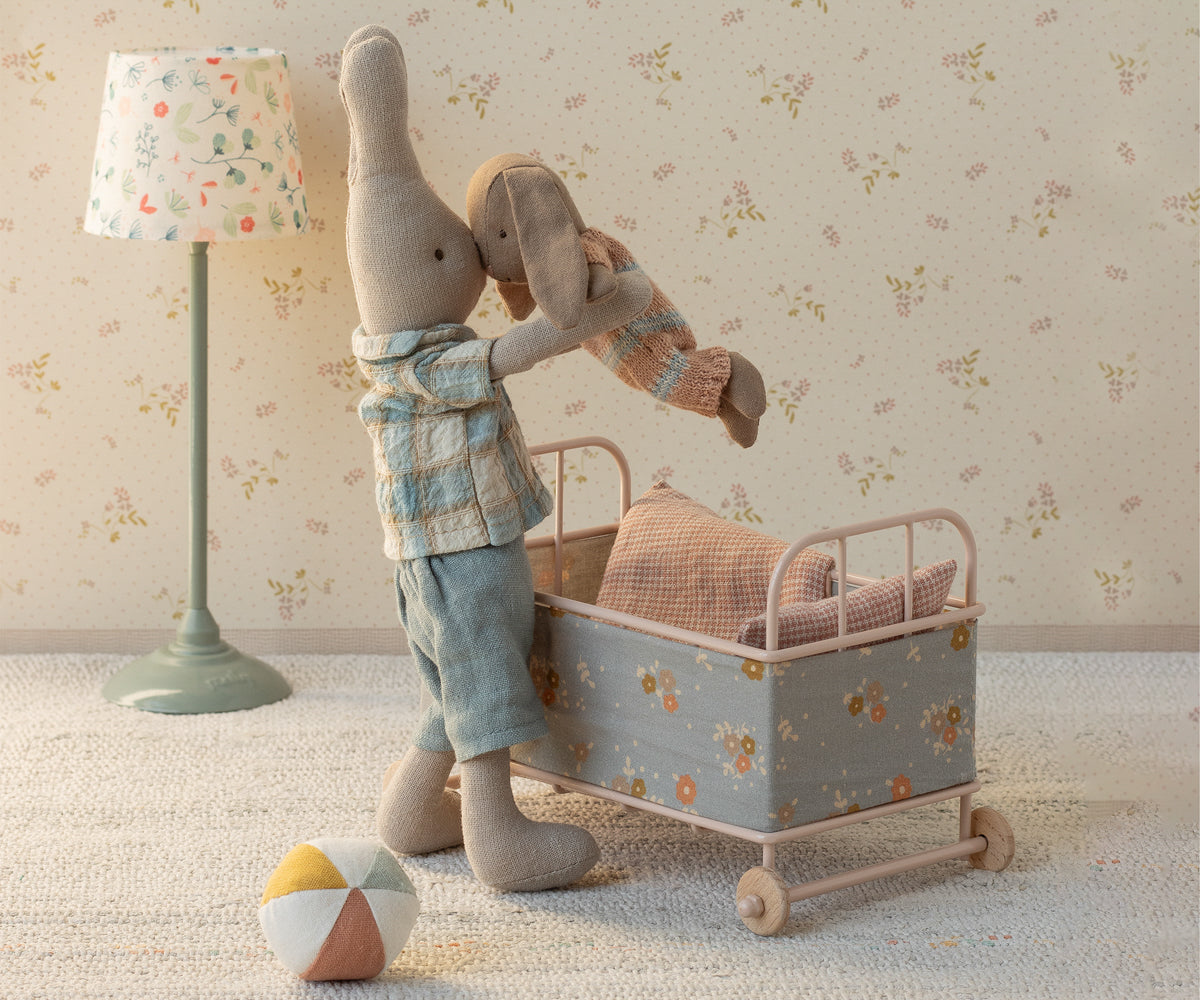 Bunny, Micro - Brown - Dusty Rose Knitted Suit - HoneyBug 