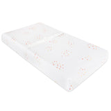 Changing Pad Cover | Cradle Sheet - Dusty Pink Raindrops - HoneyBug 