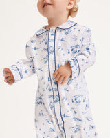Baby's Twill Cambridge Romper in Chalet Toile - HoneyBug 